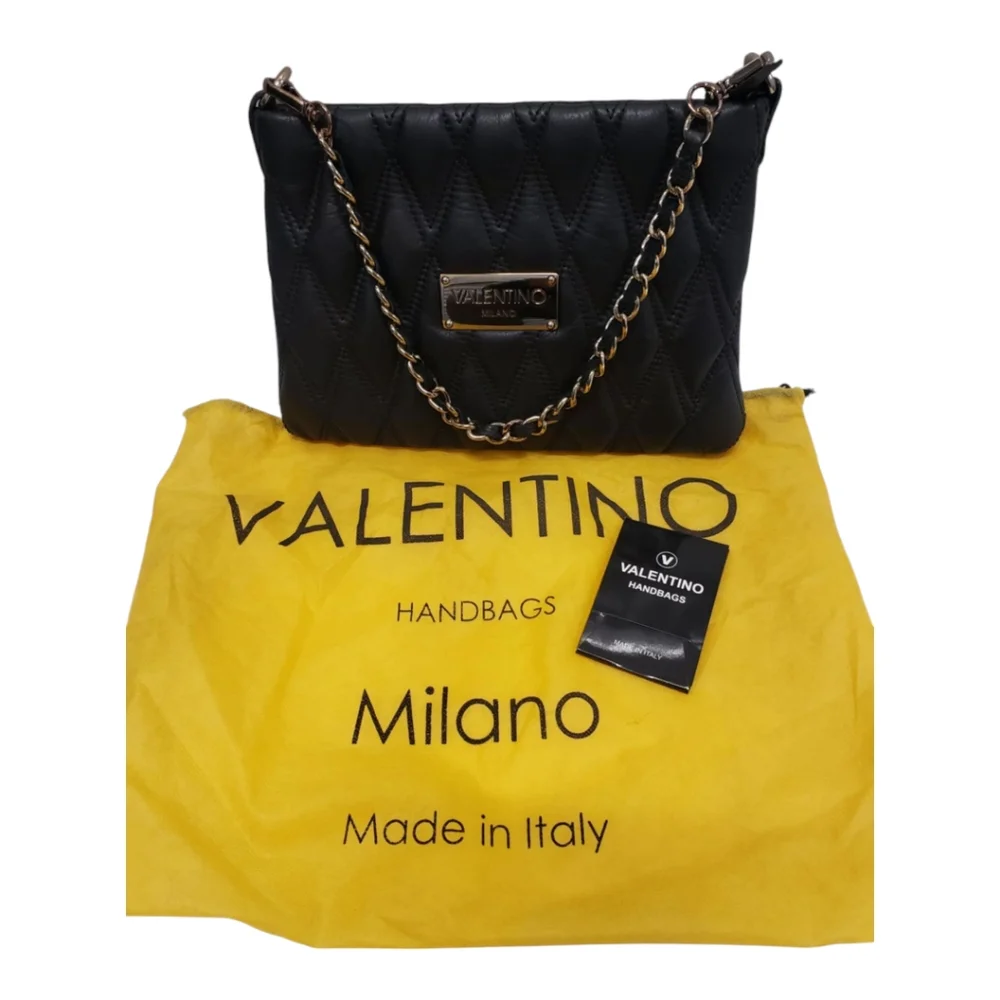 Valentino Vanille D Sauvage Black Quilted Shoulder Bag - Picture 2 of 16